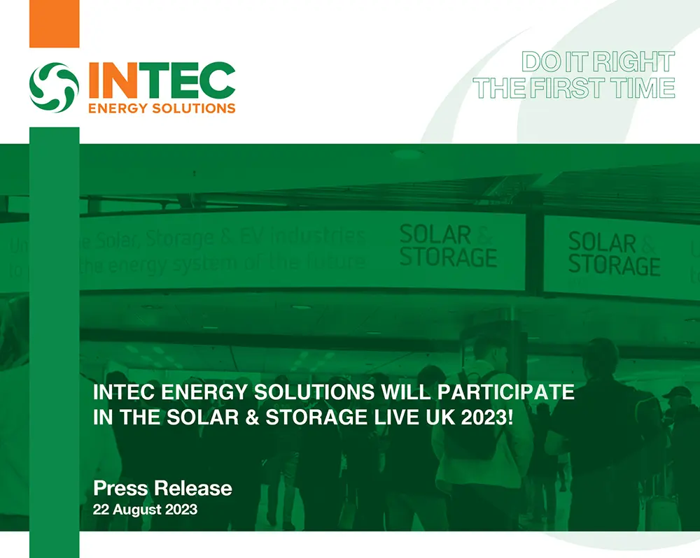 INTEC Energy Solutions Will Participate in The Solar&Storage Live UK 2023!